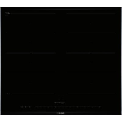 Bosch Logixx PIV675N17E 60cm Twin FlexInduction Hob in Black with Steel Trim Bosch Logixx PIV675N17E 60cm Twin FlexInduction Hob in Black with Steel Trim